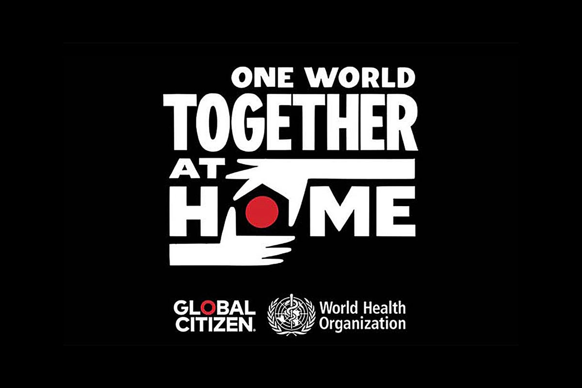 global citizen one world together at home poster